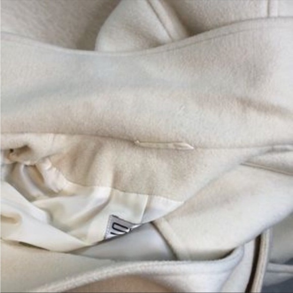 S.B.II by Bitterman Wool Blend Winter White Coat - Picture 10 of 12
